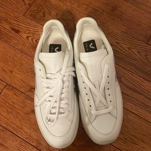 Veja Leather White Steel Sneakers